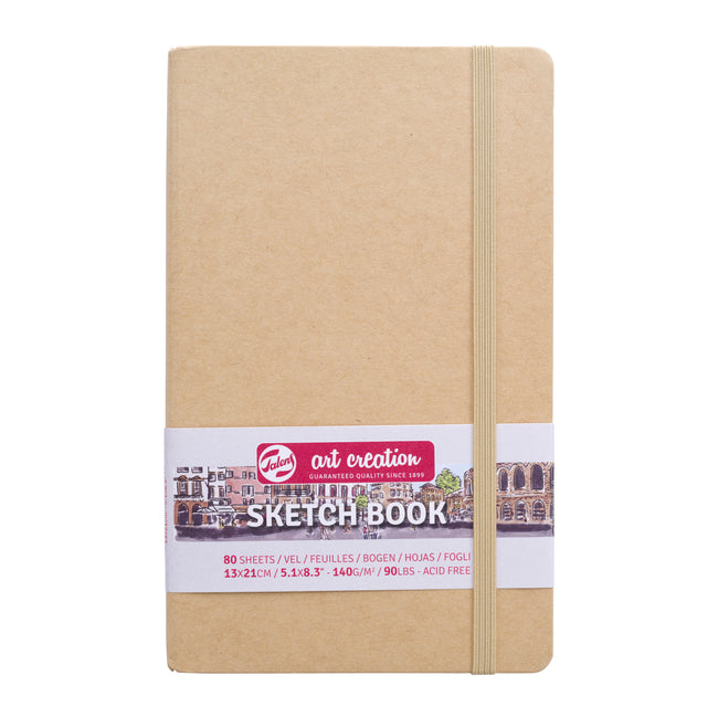 Talens Art Creation - Carnet de croquis Art Creation 80 feuilles blanches 140gr 130x210mm kraft