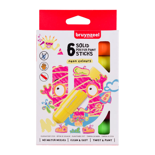 Bruynzeel - Plakkaat Paint Sticks Bruynzeel Neon 6 couleurs | 6 pièces