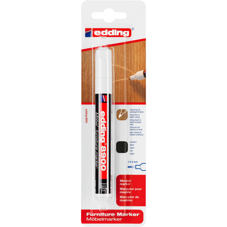 Edding -  Viltstift  8900 meubel rond 1.5-2mm zwart | 5 stuks