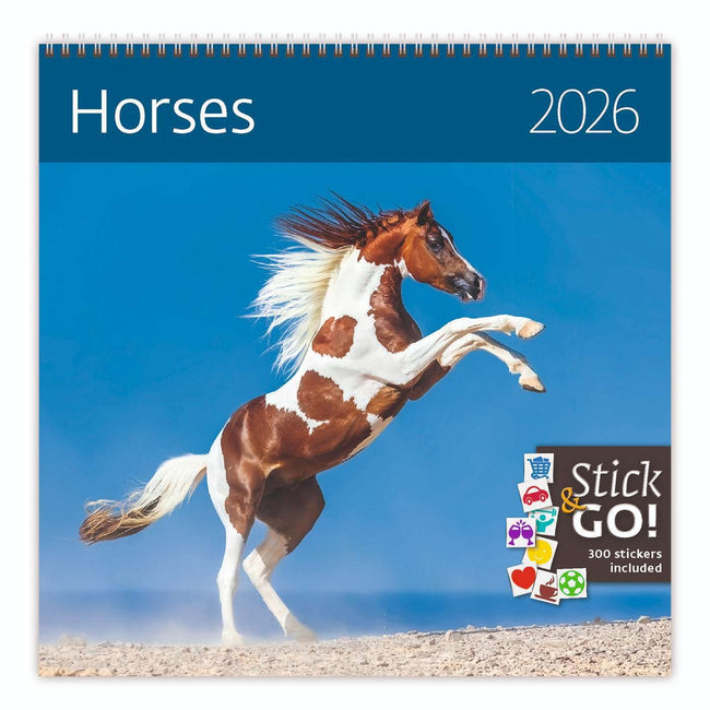 Helma - Calendrier 2026 365 chevaux 30x30cm