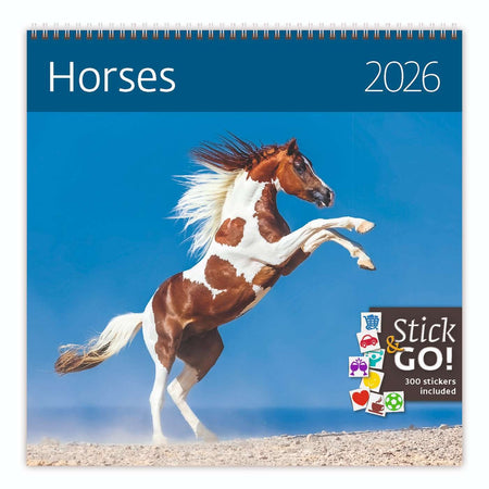 Helma 365 - Calendrier 2026 30x30cm chevaux