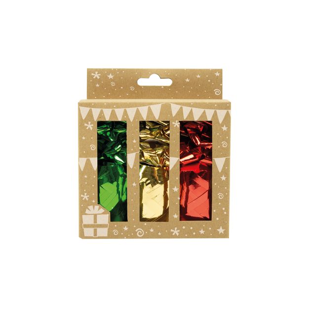 IG design - Coffret décoration cadeau 12 pièces, 3 couleurs