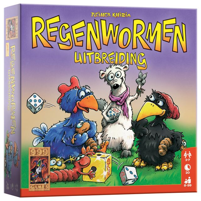 999 games -  Dobbelspel Regenwormen Uitbreiding