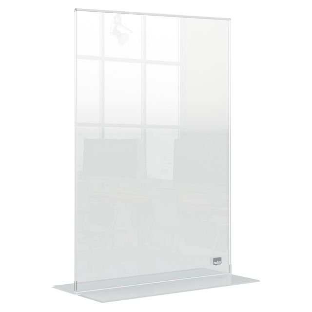 Nobo - Tableau d'information Plus A4 acrylique à poser