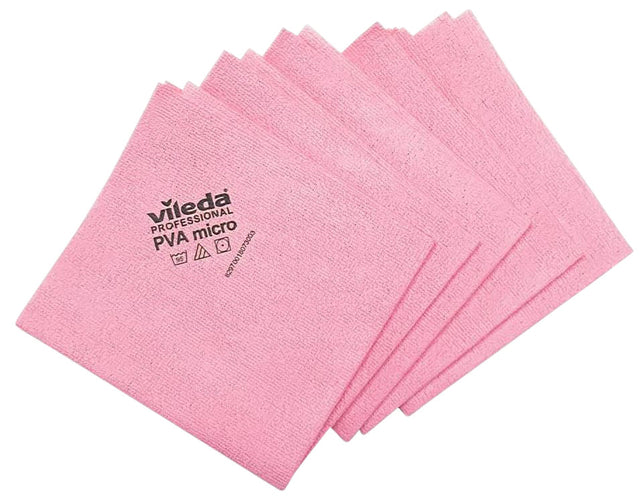 Vileda - Mikrofasertücher Pro rot 5 Stück