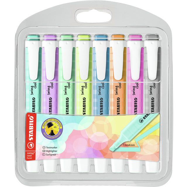 Stabilo - Markeerstift swing cool 275/8 pastel ass | 5 stuks