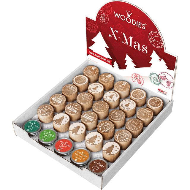 Woodies -  Stempels en stempelkussen christmas