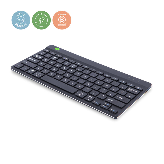 R-Go Tools - Tastatur R-Go Ergonomisch Compact Break QWERTY schwarz