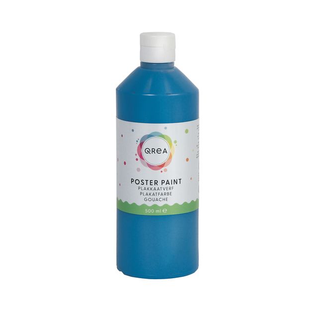 Qrea -  Plakkaatverf blauw 500ml