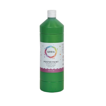 Qrea - Gouache vert moyen 1000ml | 6 pièces