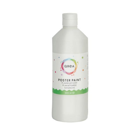 Qrea - Gouache blanche 500ml | 6 pièces
