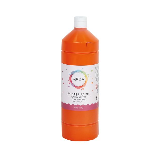 Qrea - Peinture pour affiche orange 1000ml
