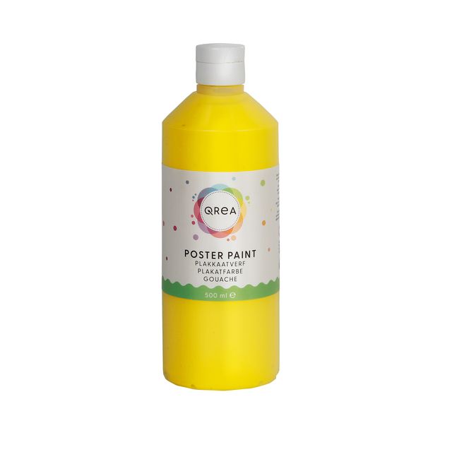 Qrea - Gouache gelb 500ml | 6 Stück