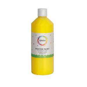 Qrea -  Plakkaatverf geel 500ml
