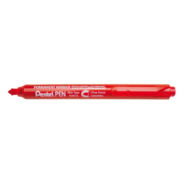 Pentel - Viltstift pentel nxs15 1mm rood | 12 stuks