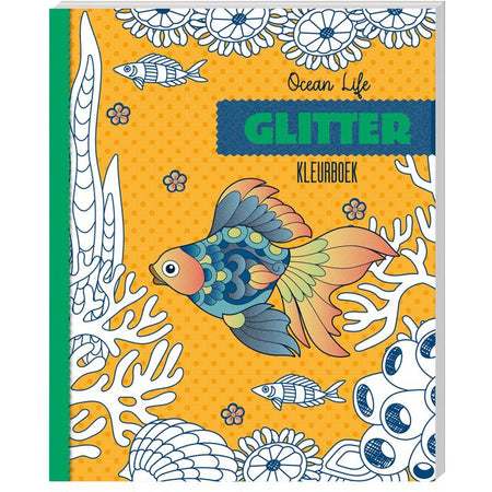 Interstat -  Kleurboek  glitter ocean life