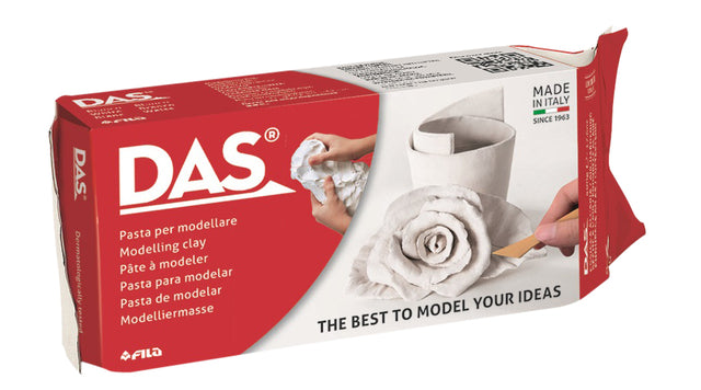 Badger - Pâte à modeler durcissant à l'air 1000 grammes blanc | 12 pièces