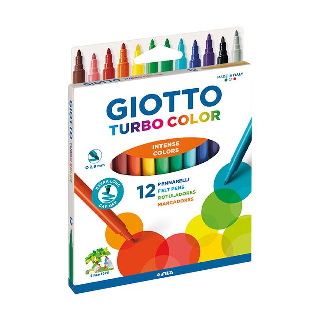 Giotto - Felt -Tip Giotto Turbo Color Ass 12st