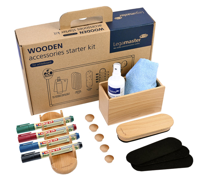 Legamaster - Accessoire tableau blanc pour kit BOIS 17 pièces