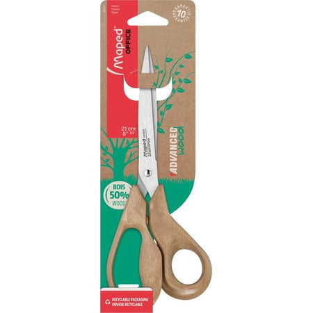 Maped -  Schaar  office advanced wood 21cm bruin