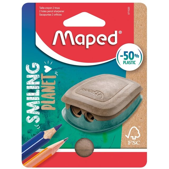 Maped - Taille-crayon Smiling Planet 2 trous