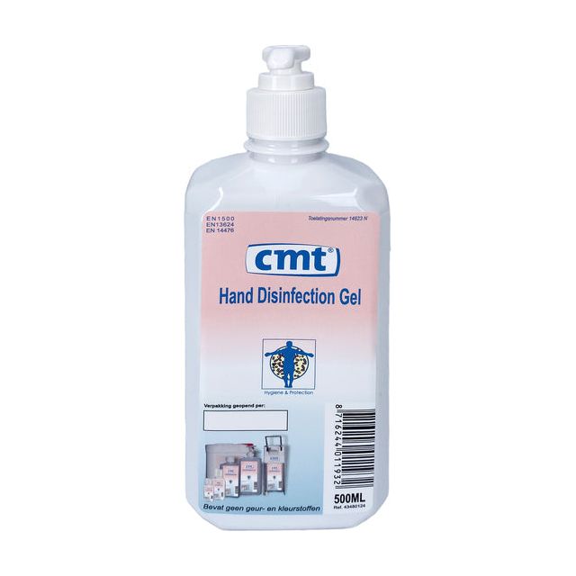 CMT - Handdesinfectie cmt systeemfles met pomp 500ml | 12 stuks