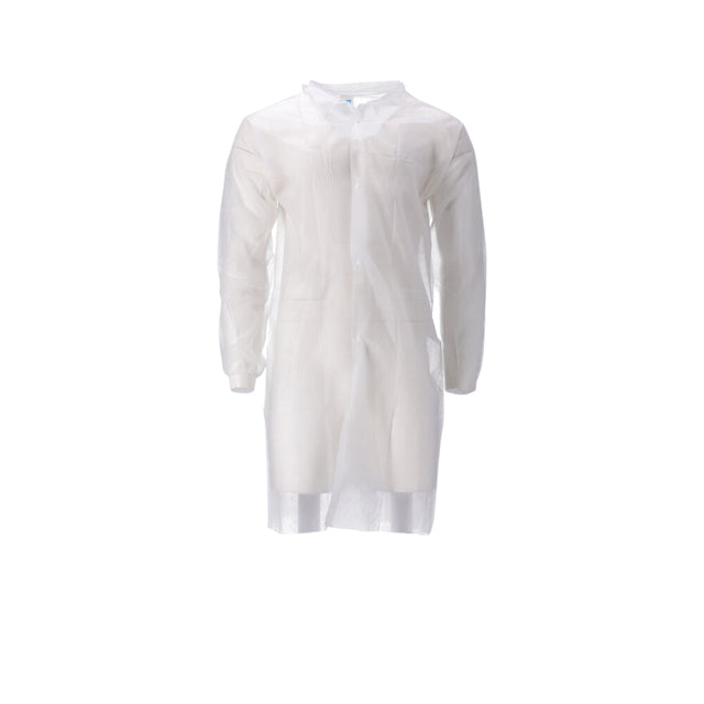 CMT -  Bezoekersjas  xl non-woven drukknopen 104cm wt
