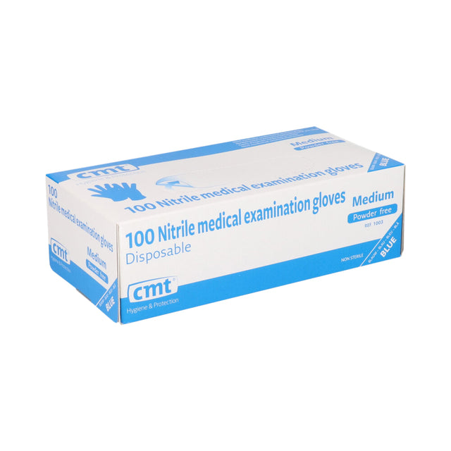 CMT -  Handschoen M nitril blauw 100 stuks