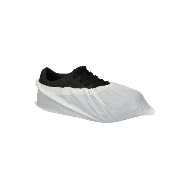 CMT -  Schoenovertrek  40mu geruwd maat 36-42 cpe wit | 20 stuks