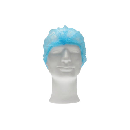 CMT - Pince filet à cheveux non tissé M 50cm PP bleu 100 pièces