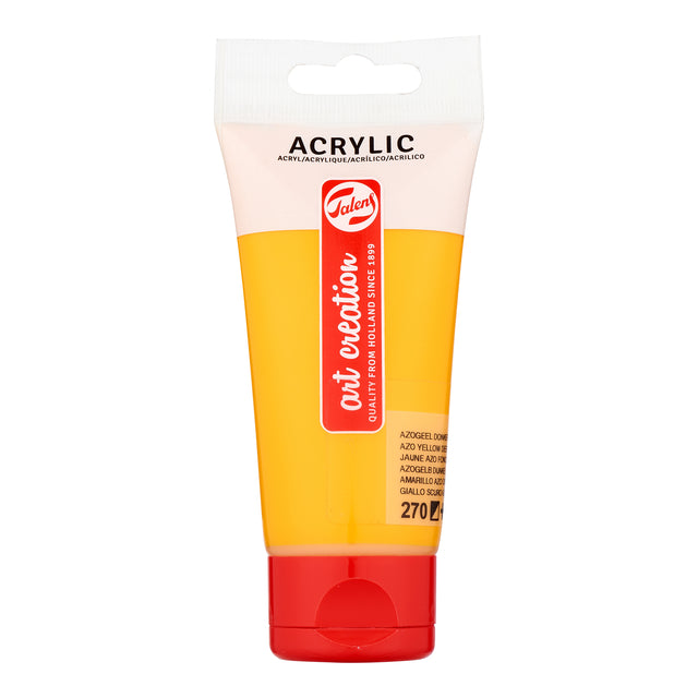 Talens Art Creation – Acrylfarbe Art Creation 270 Azogelb dunkel, Tube mit 75 ml