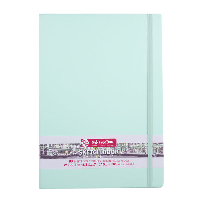 Talens - Carnet de croquis Art Creation 80 feuilles blanches 140gr 210x297mm menthe fraîche