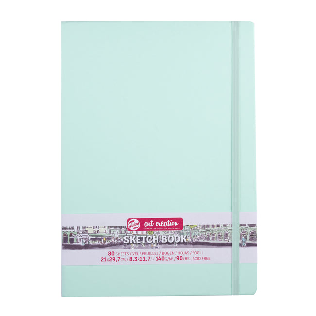 Talens - Skizzenbuch Art Creation 80 weiße Blätter 140gr 210x297mm frische Minze