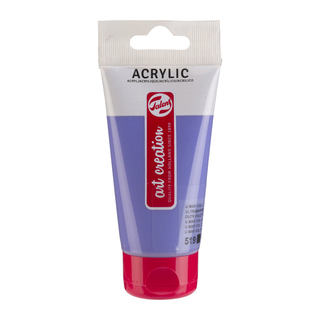 Talens Art Creation -  Acrylverf tac 519 ultramarijnviolet licht 75ml | 3 stuks