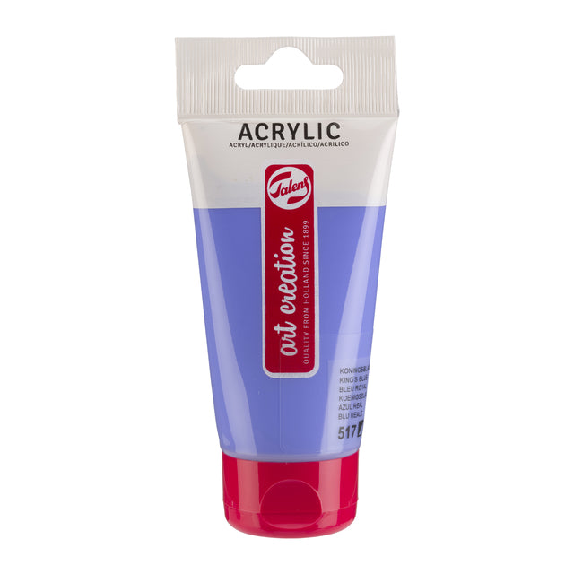 Talens Art Creation – Acrylfarbe Art Creation 517 Königsblau, Tube mit 75 ml | 3 Stück