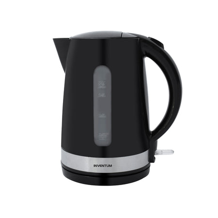 Inventum - Bouilloire 1,7 litre noire avec acier inoxydable
