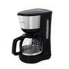 Inventum - Machine à café 1,25 litre noire avec acier inoxydable
