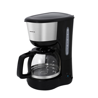 Inventum - Machine à café 1,25 litre noire avec acier inoxydable