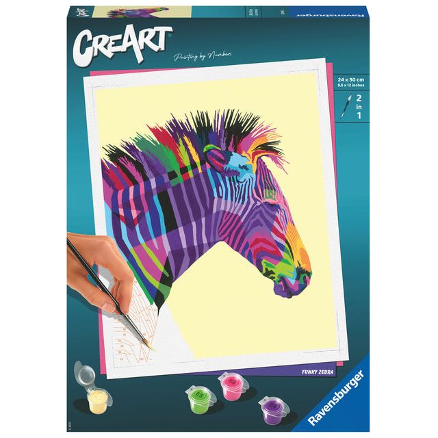 Ravensburger - Peinture sur des chansons Creart Zebra