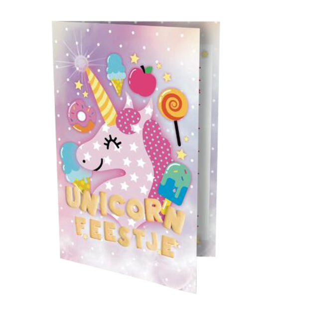 Interstat - Invitations Unicorn 17.5x12.2cm | 6 pièces