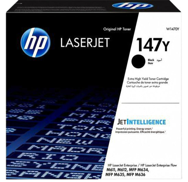 HP - Cartouche toner w1470y 147y noir