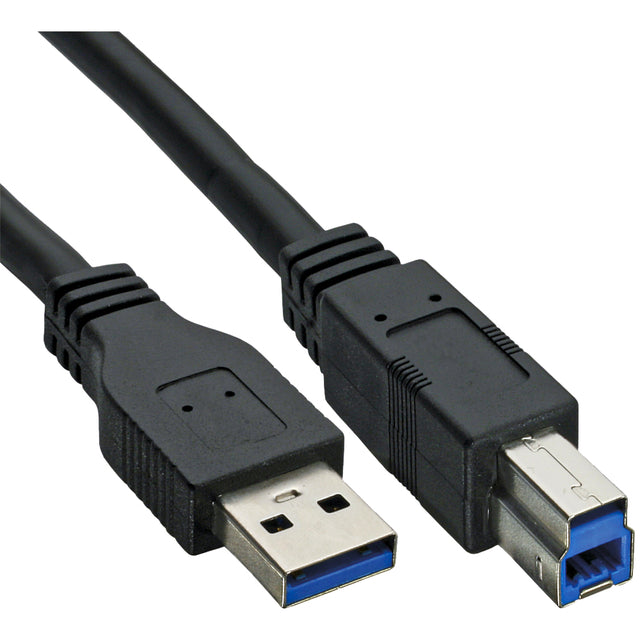 InLine - Câble USB-A USB-B 3,0 M 0,5 mètres noir