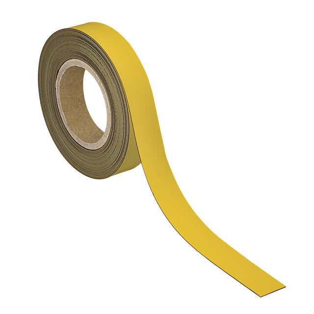 Maul - Bande magnétique inscriptible - effaçable 10mx30mmx1mm jaune