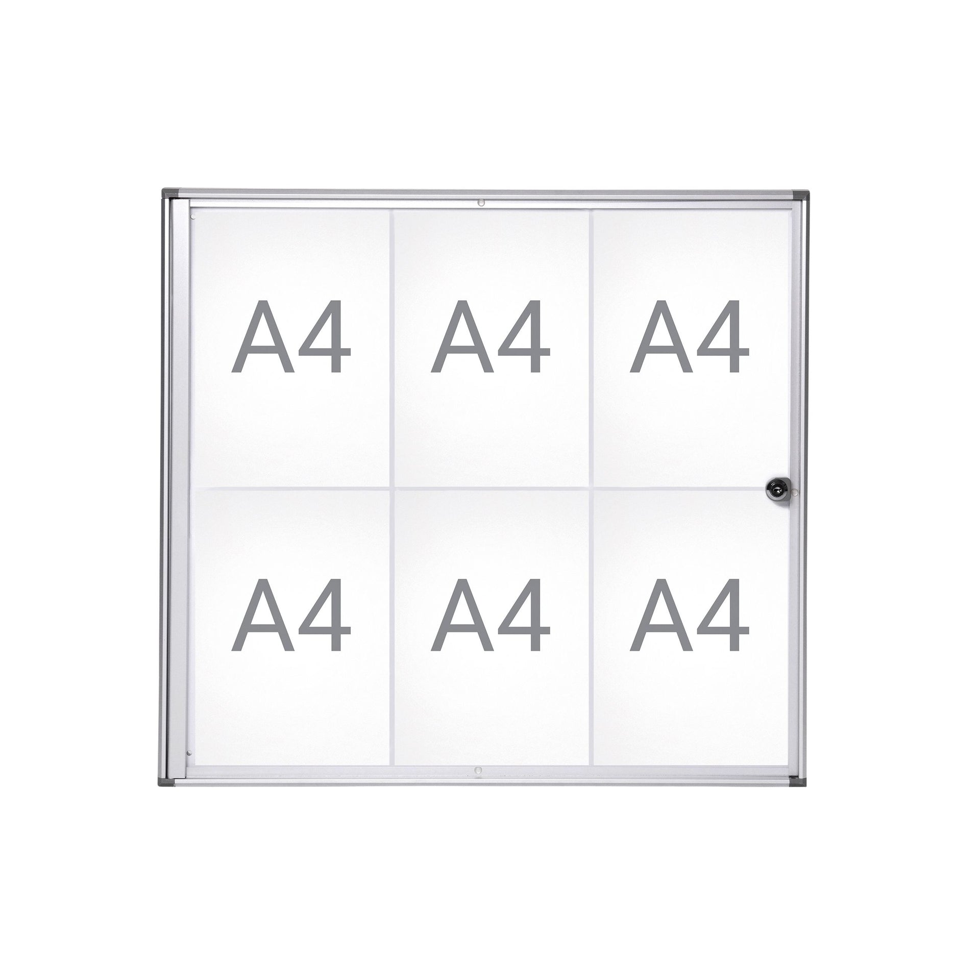 Maul -  Binnenvitrine wand extraslim 6xa4 slot