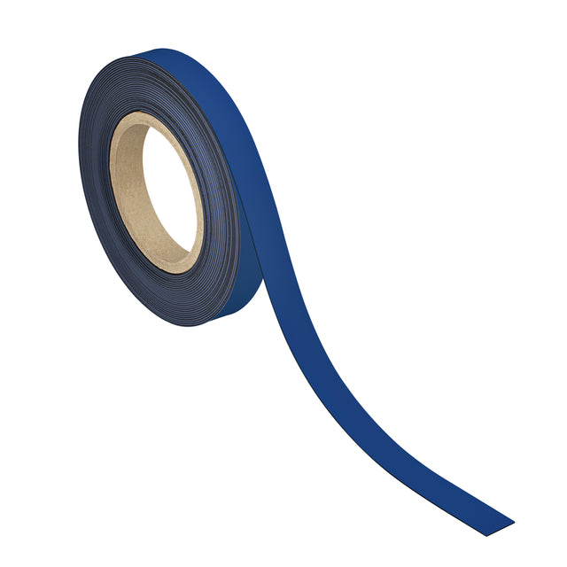 MAUL - Bande magnétique inscriptible - effaçable 10mx20mmx1mm bleue