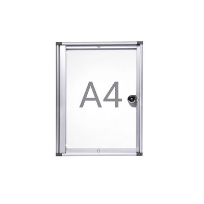 MAUL - Mur d'affichage d'intérieur tableau blanc extra fin 1xA4 avec serrure