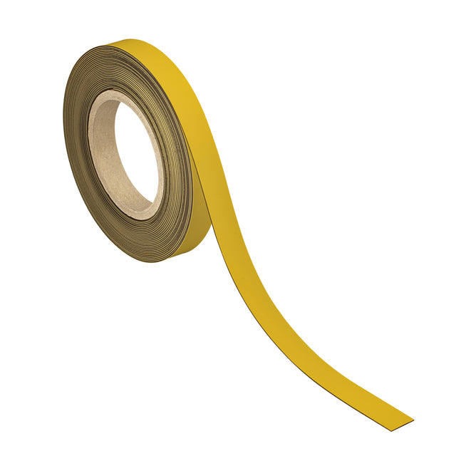 Maul - Bande magnétique inscriptible - effaçable 10mx20mmx1mm jaune
