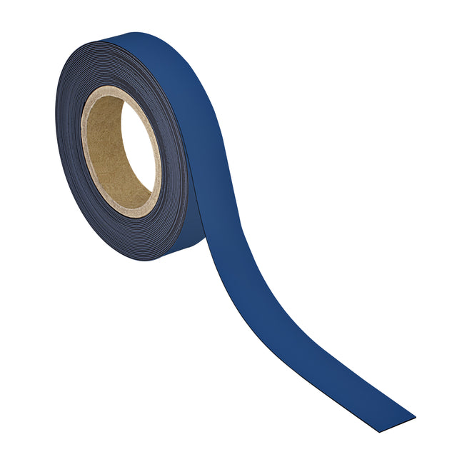 MAUL - Bande magnétique inscriptible - effaçable 10mx30mmx1mm bleue