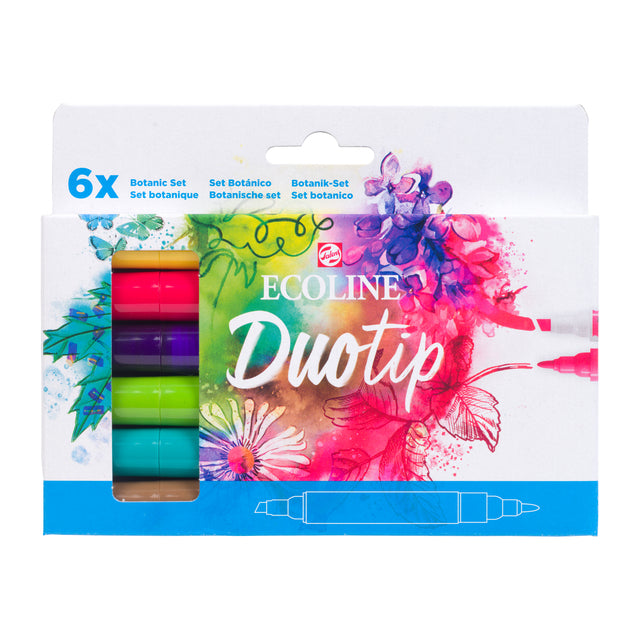 TALENS - Marker Duotip Ecoline Botanical Set 6 Couleurs