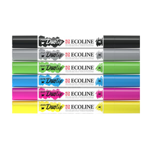 Talens - Duotip Ecoline set de 6 pièces basique | 3 pièces